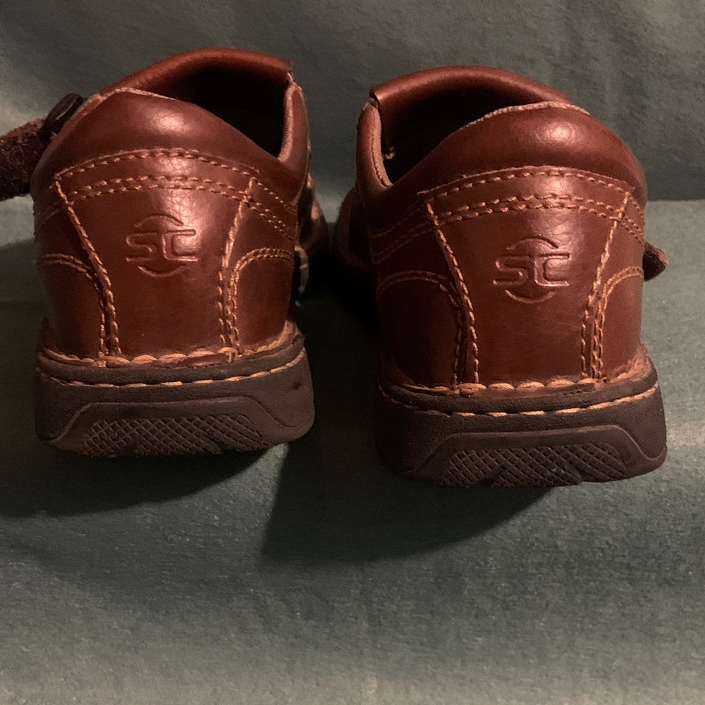Men's Brown Leather Fisherman Sandals - Picture 6 of 7